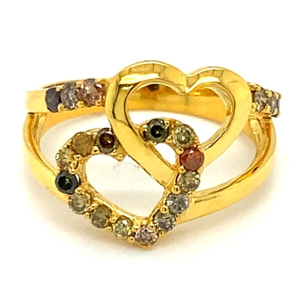 Diamonds 1.06ct Solid 14K Eternity Gold Ring - Picture 6 of 6